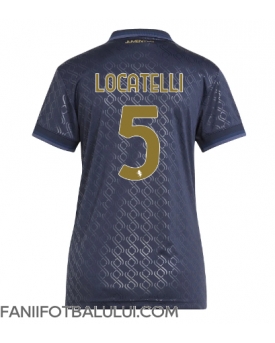 Juventus Manuel Locatelli #5 Tricou Fotbal Replică 2024-25 Femei Treilea